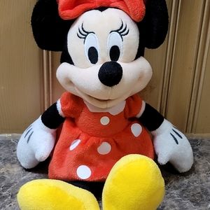 Disney Minnie Mouse 12" Red & White Plush Stuffed Toy Youth Baby